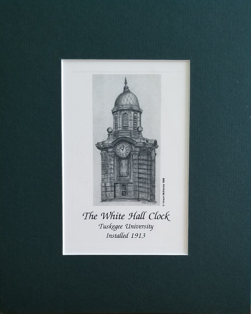 The White Hall Clock - Matted